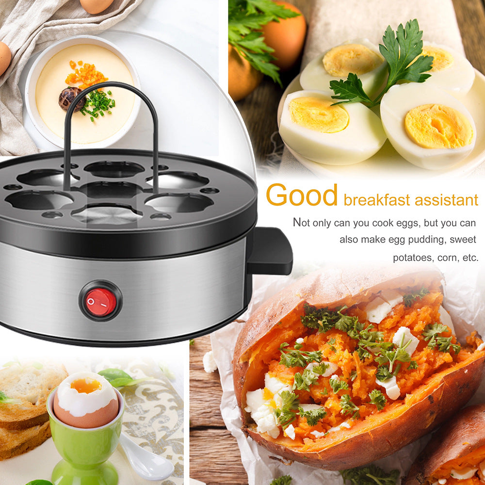 Mini Electric Egg Cooker | 7-Egg Automatic Egg Steamer