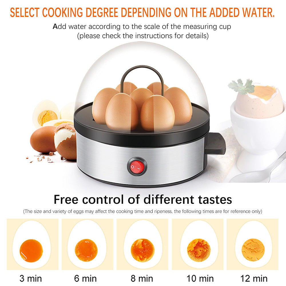 Mini Electric Egg Cooker | 7-Egg Automatic Egg Steamer