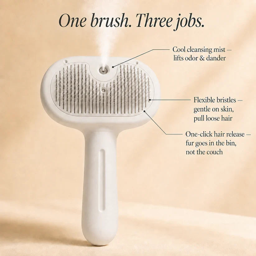 FreshFur Cool Mist Bonding™ Brush + Cleansing Mist Set